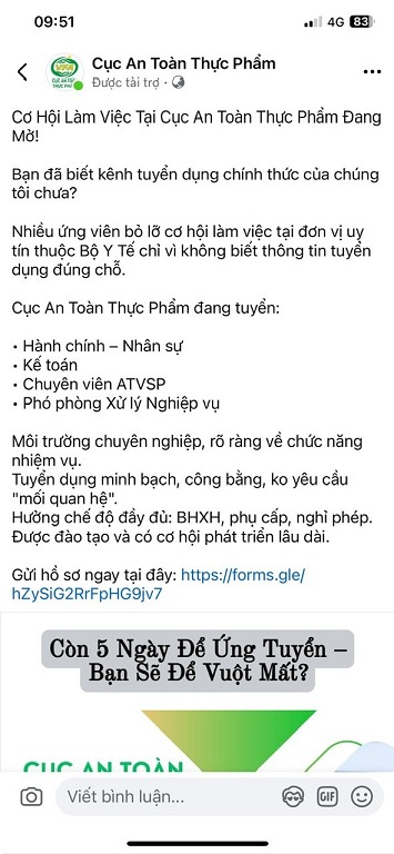 Cảnh báo về việc mạo danh Cục An toàn thực phẩm trên mạng xã hội Facebook- Ảnh 2.