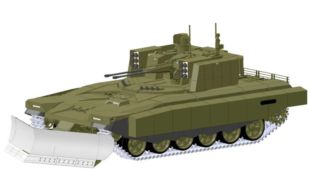 Nga công bố nguyên mẫu tổ hợp robot chiến đấu xe tăng không người lái T-72