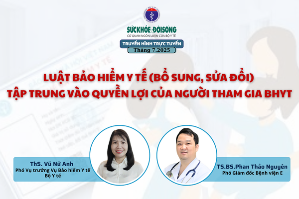 Truyền hình trực tuyến: Luật BHYT (bổ sung, sửa đổi) tập trung vào quyền lợi của người tham gia BHYT- Ảnh 1. Truyền hình trực tuyến: Luật BHYT (bổ sung, sửa đổi) tập trung vào quyền lợi của người tham gia BHYT- Ảnh 1.
