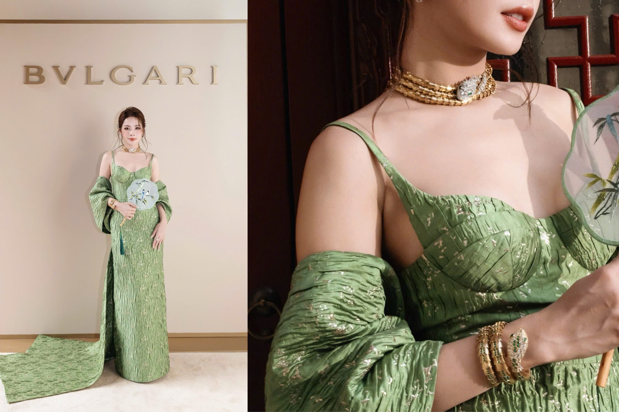 Chi Pu sáng bừng khi đứng cạnh mỹ nhân 'Vũ điệu hoang dã' Marian Rivera tại show Bvlgari- Ảnh 3. Chi Pu sáng bừng khi đứng cạnh mỹ nhân 'Vũ điệu hoang dã' Marian Rivera tại show Bvlgari- Ảnh 3.