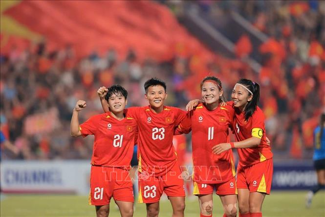 Thắng thuyết phục 4-0, đội tuyển nữ Việt Nam tiến vào vòng chung kết Asian Cup- Ảnh 6. Thắng thuyết phục 4-0, đội tuyển nữ Việt Nam tiến vào vòng chung kết Asian Cup- Ảnh 6.