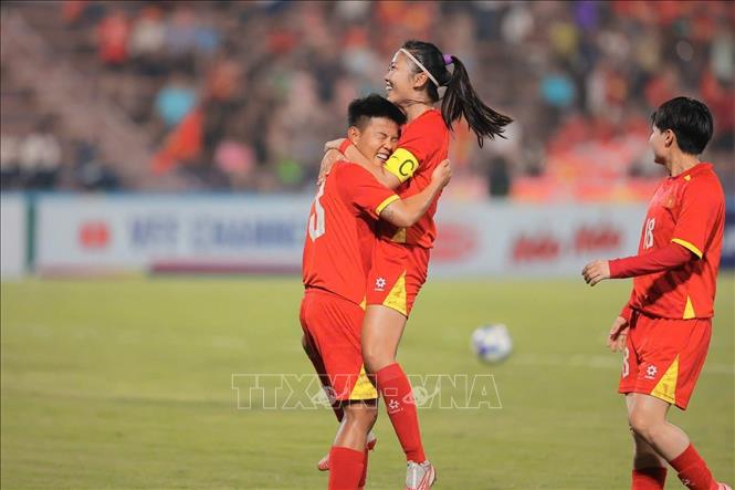 Thắng thuyết phục 4-0, đội tuyển nữ Việt Nam tiến vào vòng chung kết Asian Cup- Ảnh 5. Thắng thuyết phục 4-0, đội tuyển nữ Việt Nam tiến vào vòng chung kết Asian Cup- Ảnh 5.