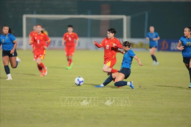 Thắng thuyết phục 4-0, đội tuyển nữ Việt Nam tiến vào vòng chung kết Asian Cup- Ảnh 2. Thắng thuyết phục 4-0, đội tuyển nữ Việt Nam tiến vào vòng chung kết Asian Cup- Ảnh 2.