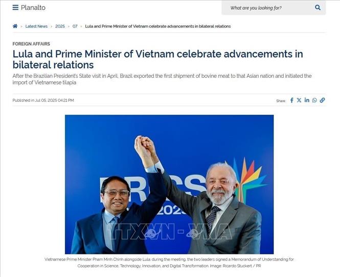 Truyền thông Brazil đưa tin đậm nét hoạt động của Thủ tướng Phạm Minh Chính- Ảnh 2. Truyền thông Brazil đưa tin đậm nét hoạt động của Thủ tướng Phạm Minh Chính- Ảnh 2.