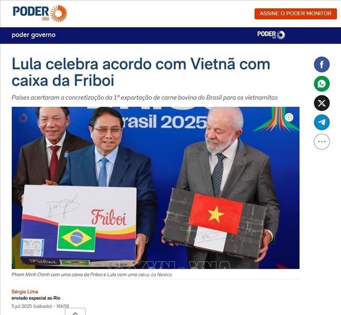 Truyền thông Brazil đưa tin đậm nét hoạt động của Thủ tướng Phạm Minh Chính- Ảnh 1. Truyền thông Brazil đưa tin đậm nét hoạt động của Thủ tướng Phạm Minh Chính- Ảnh 1.