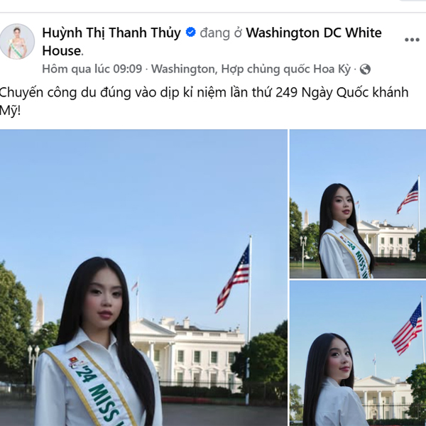Tranh cãi phát ngôn của Hoa hậu Thanh Thủy trong chuyến công tác ở Mỹ- Ảnh 1.