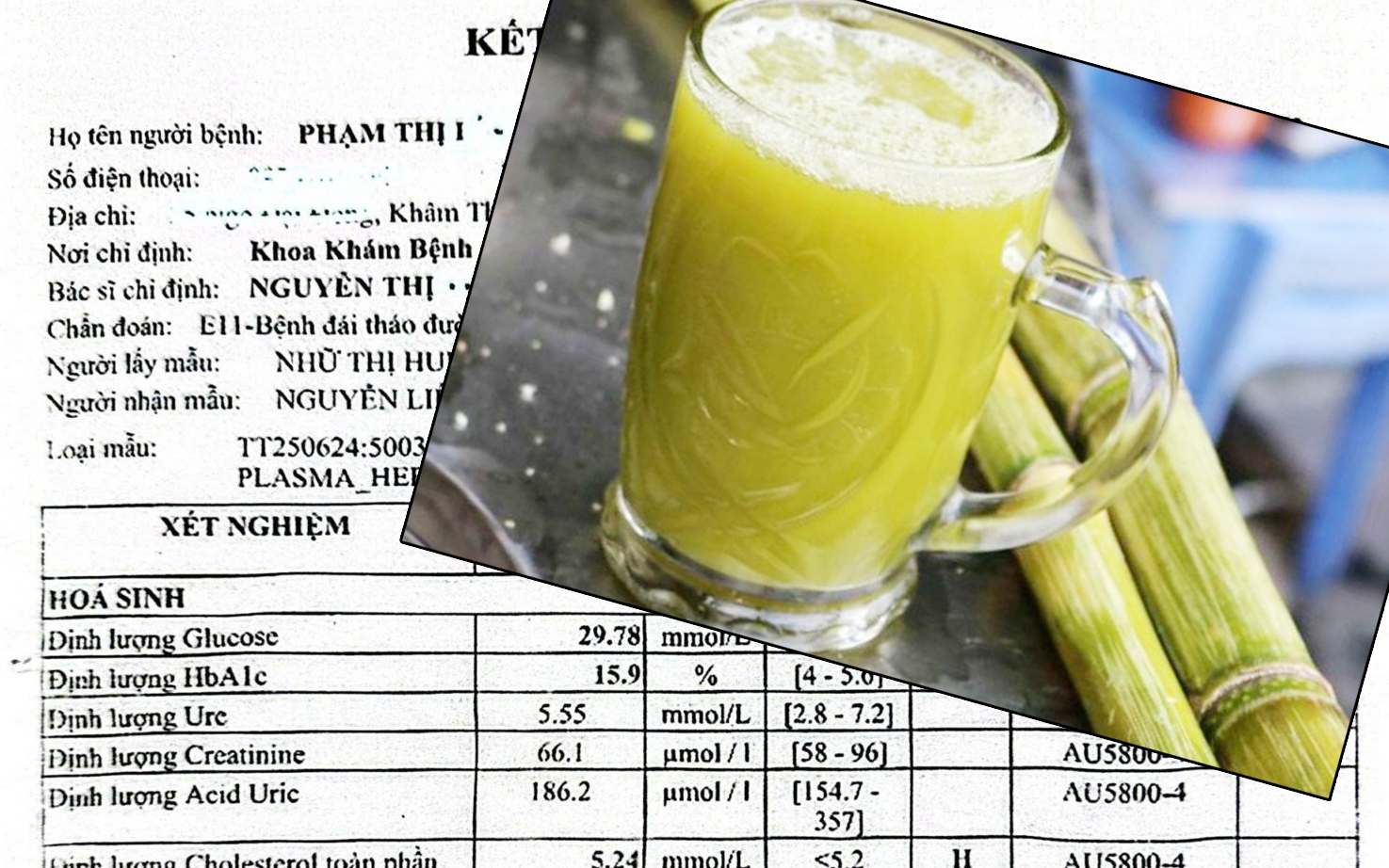&quot;Phác đồ&quot; ăn cơm với 3 thìa đường, uống 3 ly nước mía mỗi ngày khiến cụ bà suýt chết