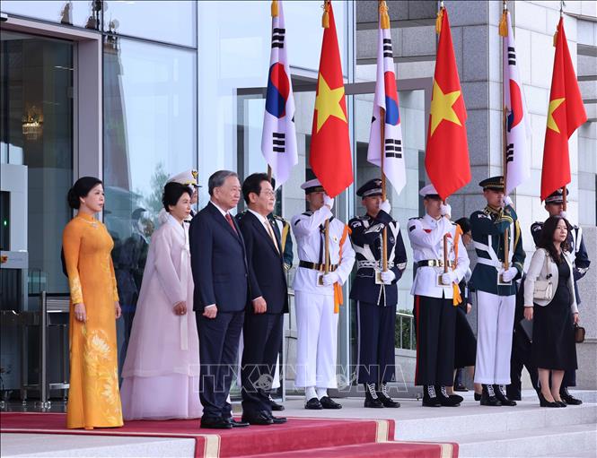 Lễ đón Tổng Bí thư Tô Lâm và Phu nhân thăm cấp Nhà nước Đại Hàn Dân Quốc- Ảnh 2.