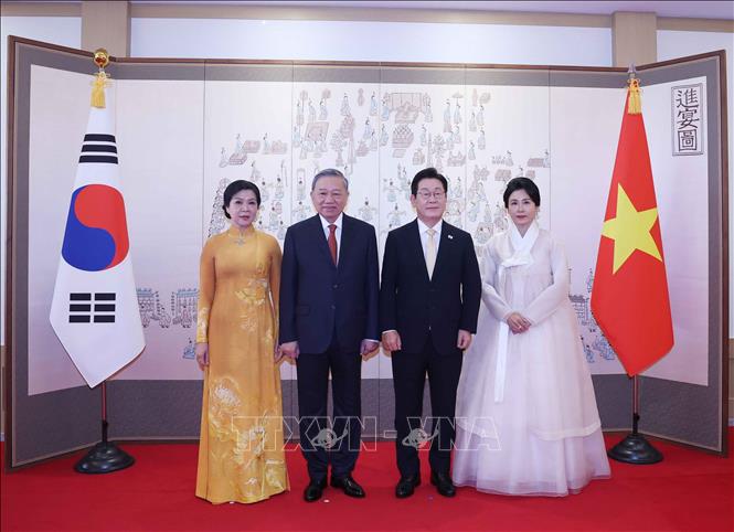 Lễ đón Tổng Bí thư Tô Lâm và Phu nhân thăm cấp Nhà nước Đại Hàn Dân Quốc- Ảnh 5.