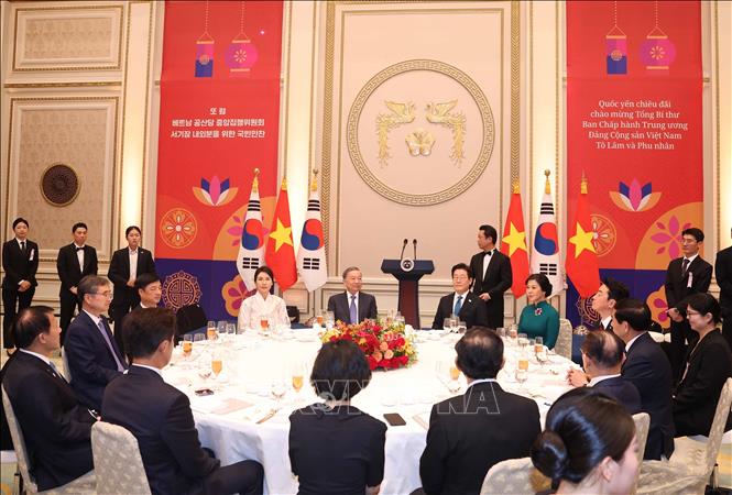 Tổng Bí thư Tô Lâm dự chiêu đãi cấp Nhà nước do Tổng thống Hàn Quốc chủ trì- Ảnh 3.