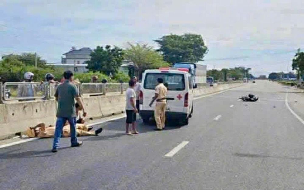 Trung tá CSGT bị đâm gãy chân khi chặn xe chạy quá tốc độ