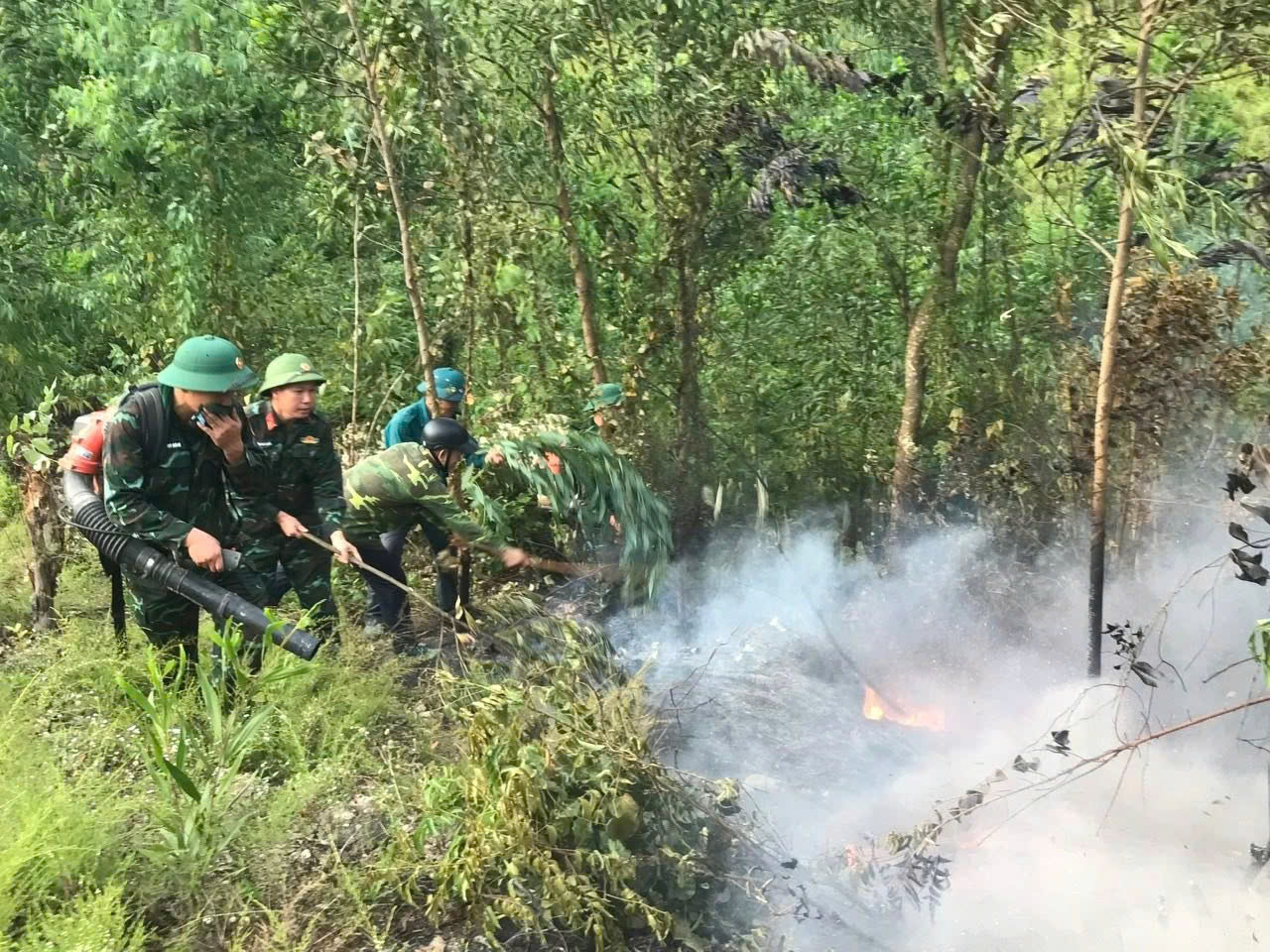 Hàng trăm người đang chữa cháy rừng do sét đánh- Ảnh 2.