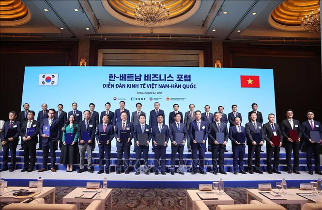 Tổng Bí thư Tô Lâm và Thủ tướng Hàn Quốc chứng kiến Lễ trao các thỏa thuận hợp tác- Ảnh 6. Tổng Bí thư Tô Lâm và Thủ tướng Hàn Quốc chứng kiến Lễ trao các thỏa thuận hợp tác- Ảnh 6.