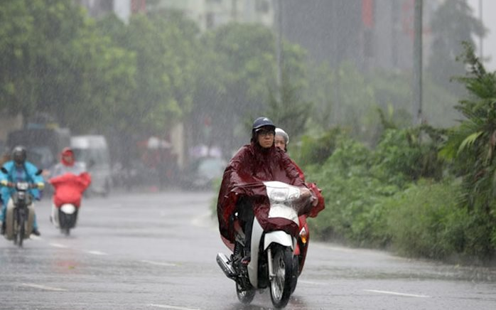 Miền Bắc bước vào đợt mưa dông từ chiều tối nay