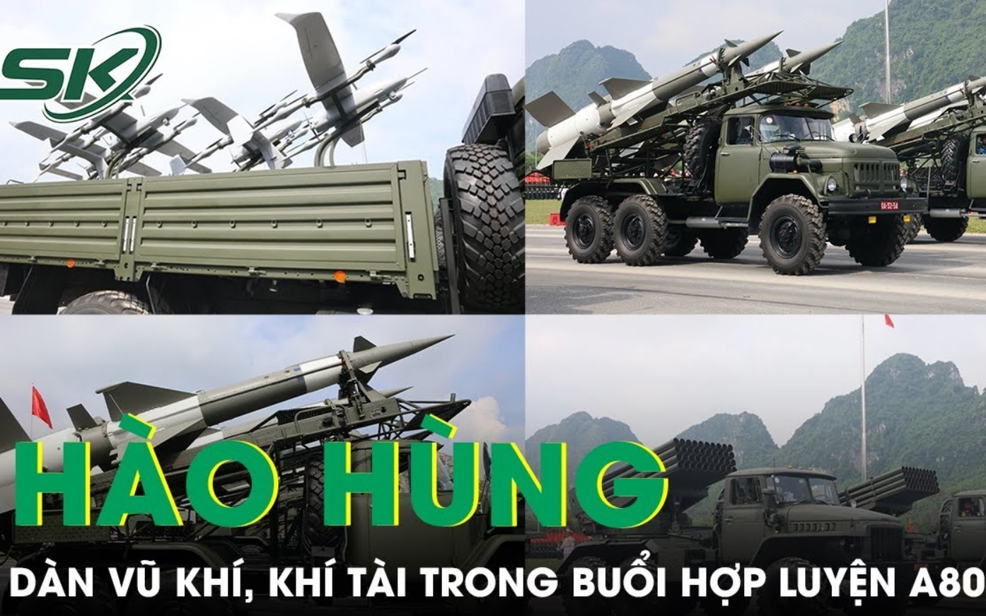 Dàn khí tài tối tân tỏa sáng trong buổi hợp luyện A80