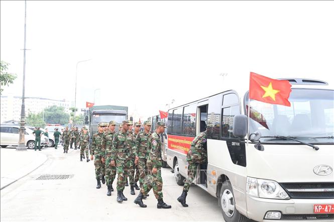Đoàn Quân đội Campuchia sang Việt Nam tham gia nhiệm vụ A80- Ảnh 3.