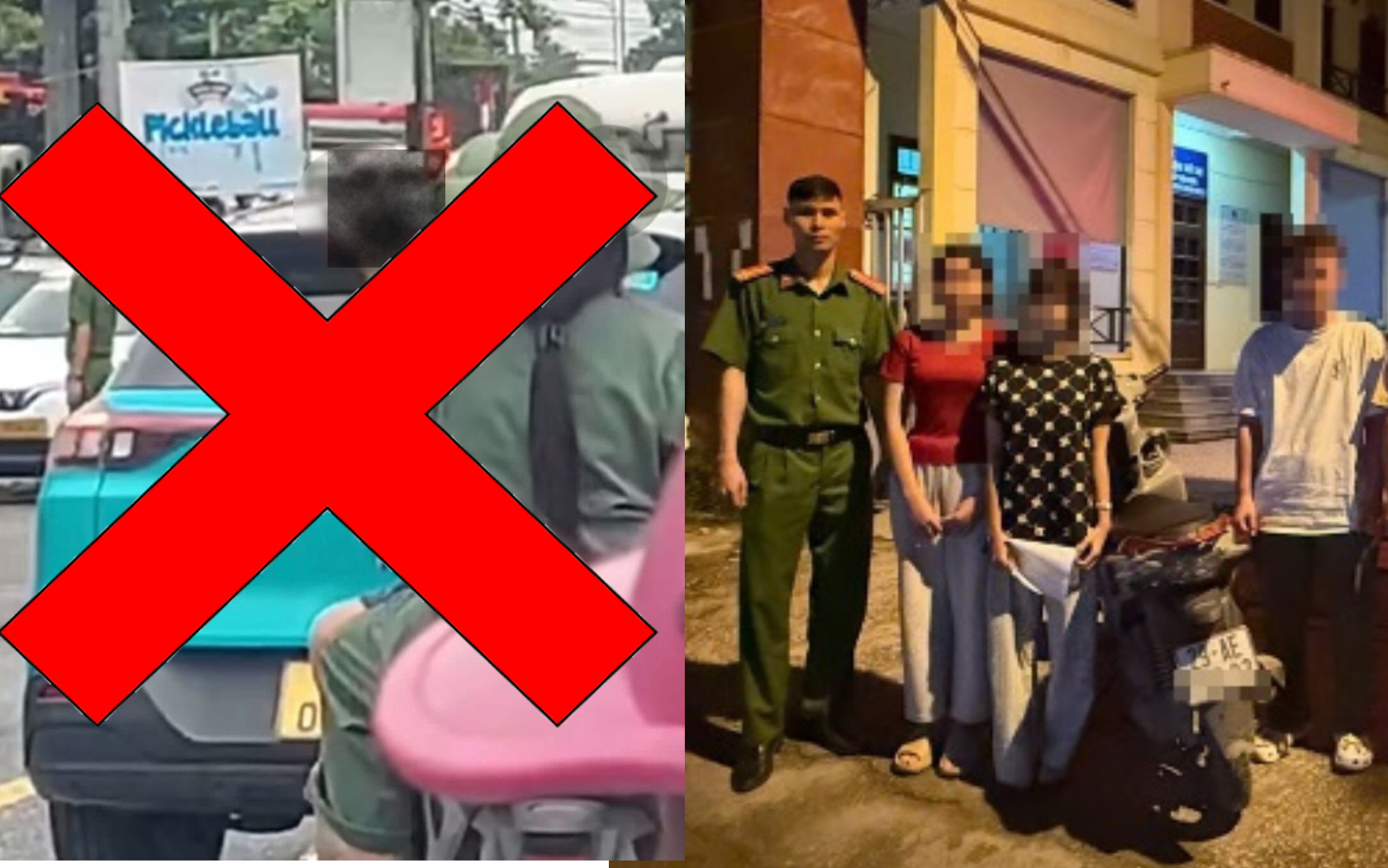 Xử lý nhóm học sinh có hành động phản cảm khi Đoàn phục vụ A80 đi qua