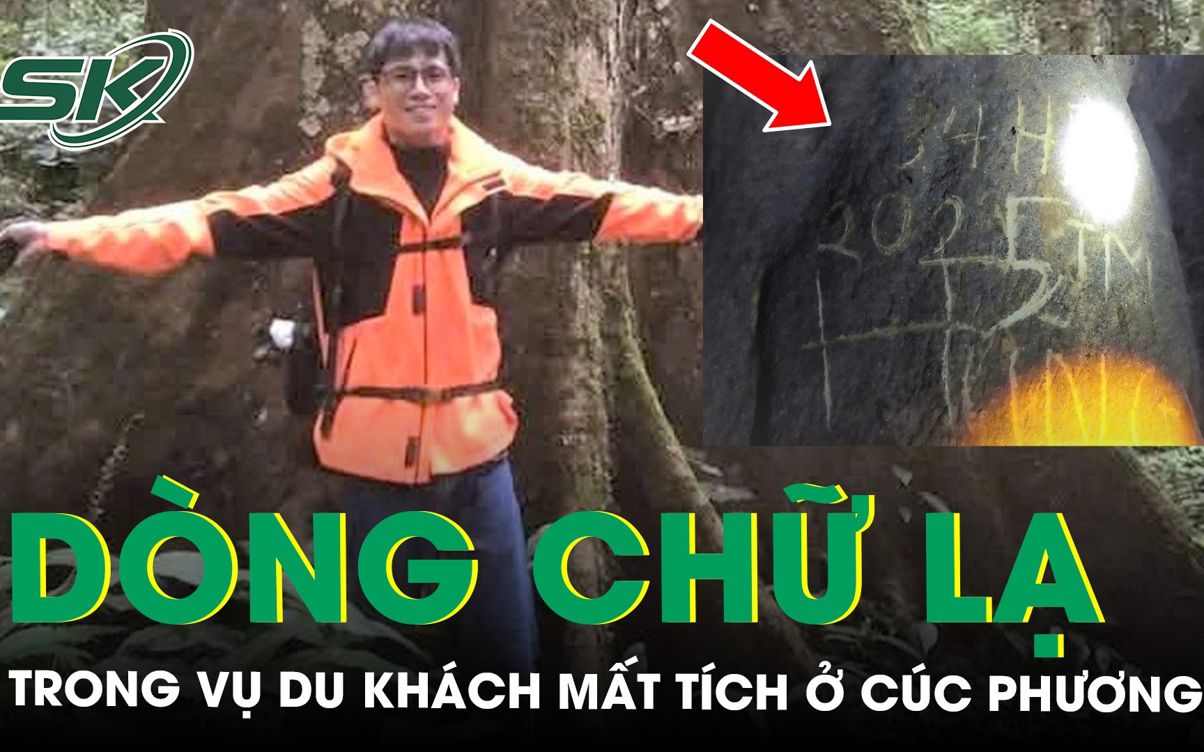 Dòng chữ lạ khắc trên vách đá hé lộ manh mối mới trong vụ du khách mất tích ở rừng Cúc Phương