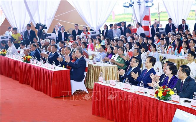 Tổng Bí thư và Thủ tướng dự Lễ khánh thành, khởi công các dự án, công trình chào mừng 80 năm Quốc khánh 2/9- Ảnh 5.