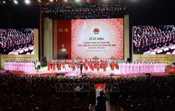 Tổng Bí thư Tô Lâm dự Lễ kỷ niệm 80 năm thành lập Chính phủ- Ảnh 10.