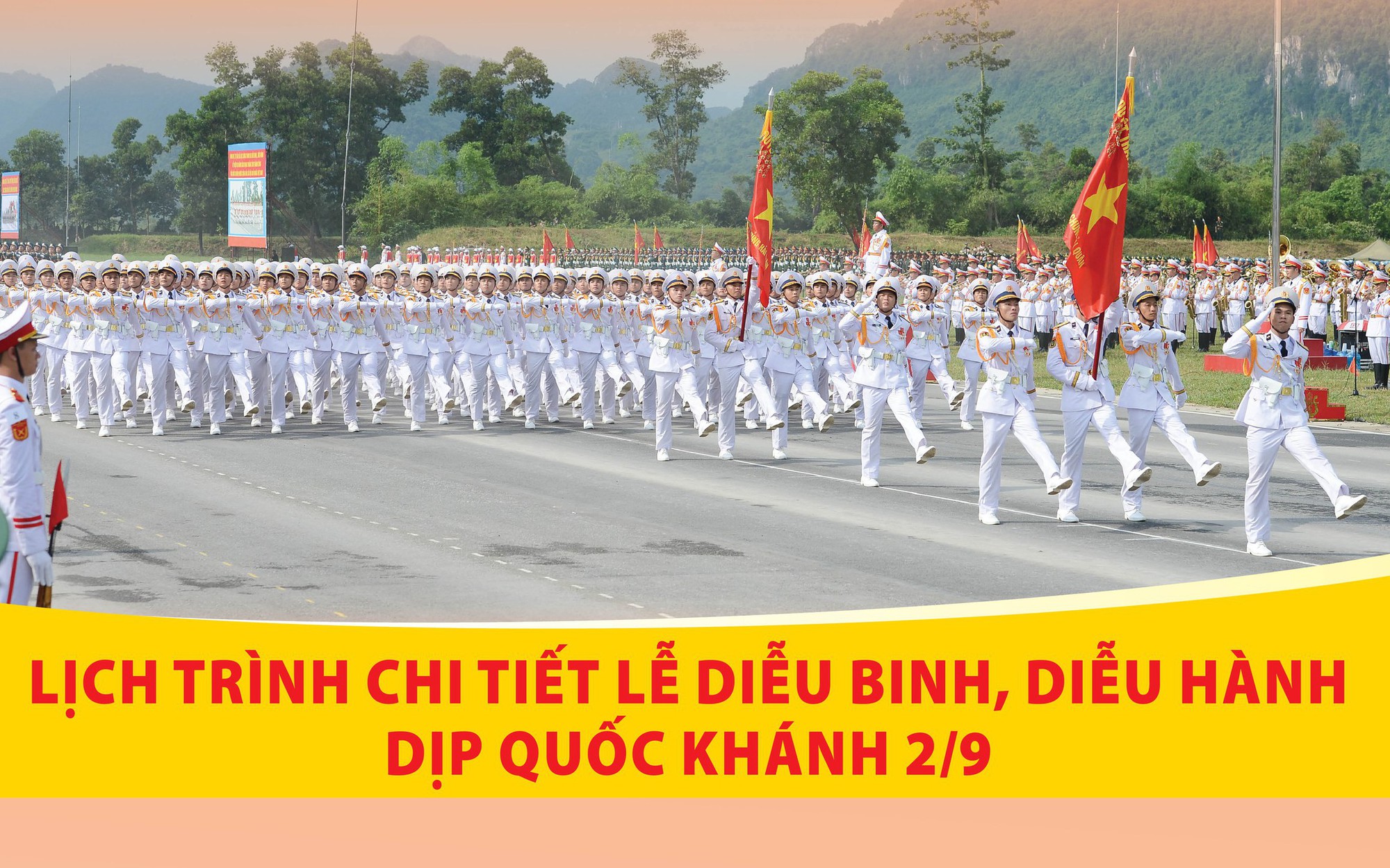 Lịch trình chi tiết Lễ diễu binh, diễu hành sáng 2/9