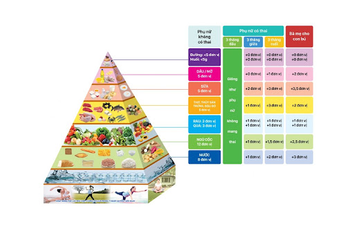Tháp dinh dưỡng cho phụ nữ mang thai- Ảnh 3. Tháp dinh dưỡng cho phụ nữ mang thai- Ảnh 3.
