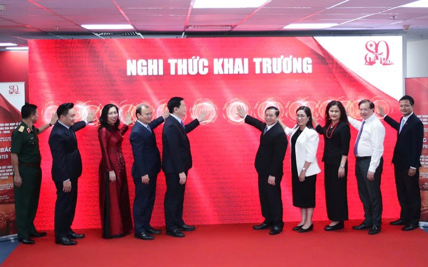 Khai trương Trung tâm Báo chí Triển lãm thành tựu đất nước &quot;80 năm Hành trình Độc lập - Tự do - Hạnh phúc&quot;