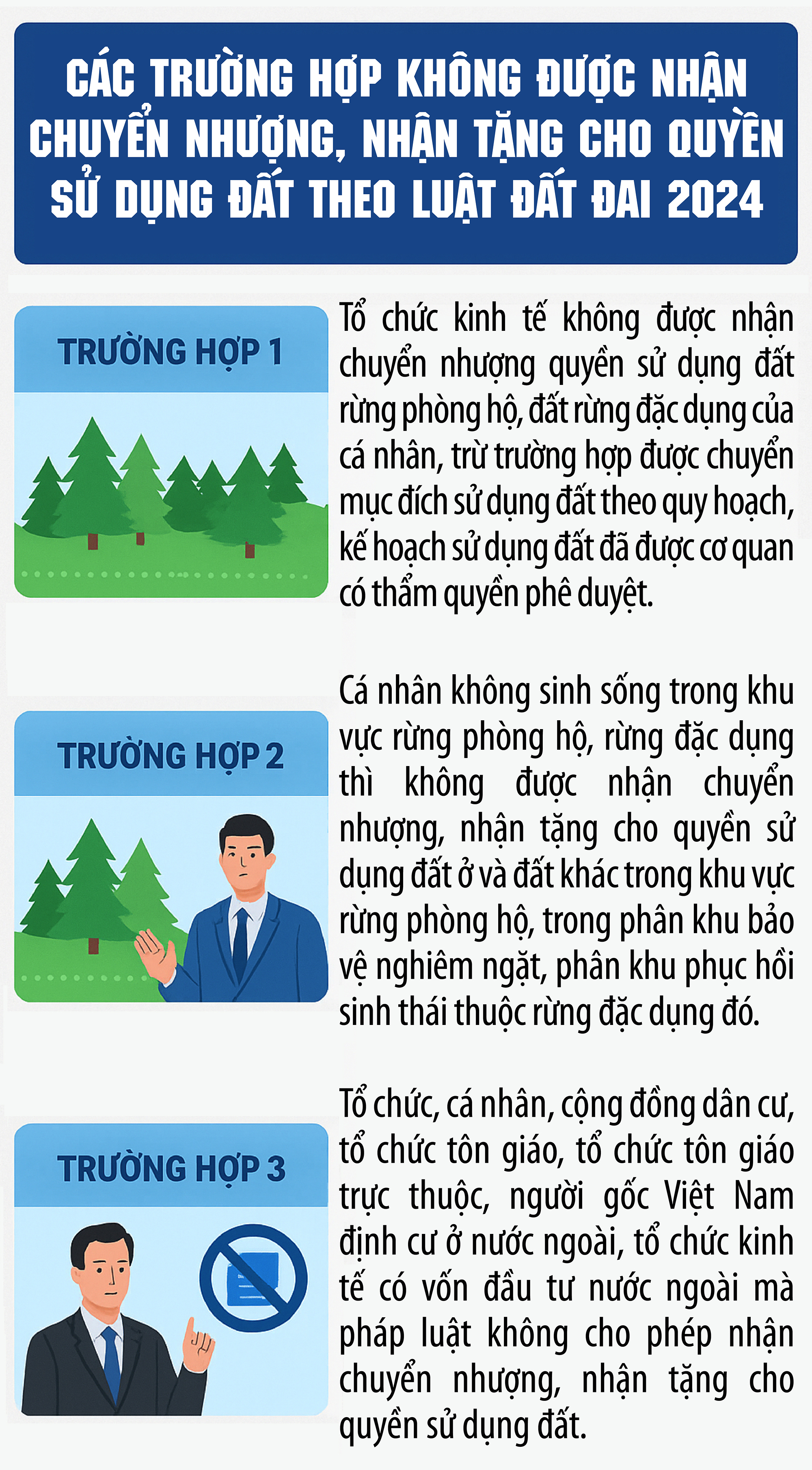 Các trường hợp không được nhận chuyển nhượng, tặng cho đất đai- Ảnh 1.