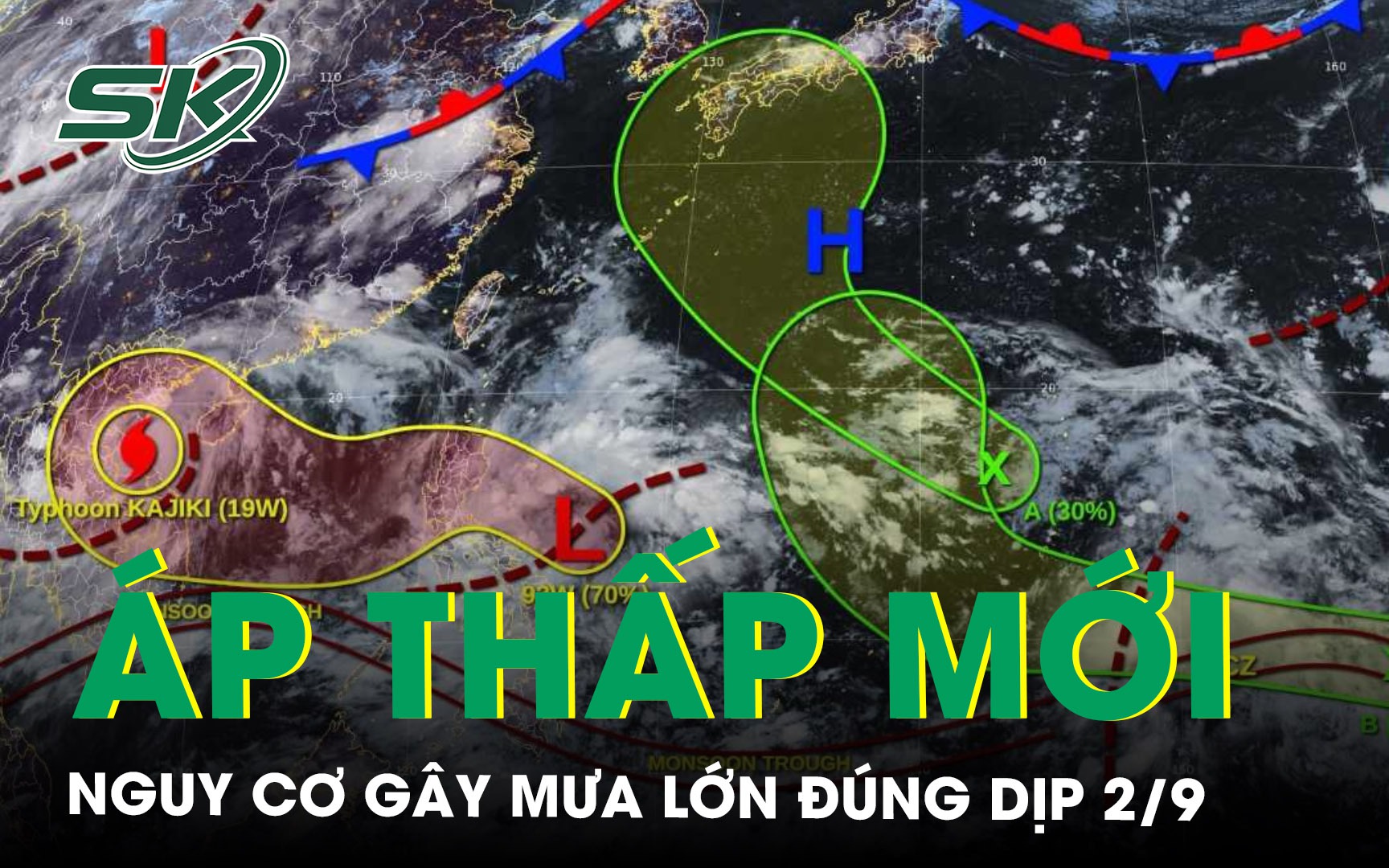 Bão số 5 vừa tan, Biển Đông sắp đón áp thấp nhiệt đới mới, nguy cơ gây mưa lớn đúng dịp Quốc khánh 2/9