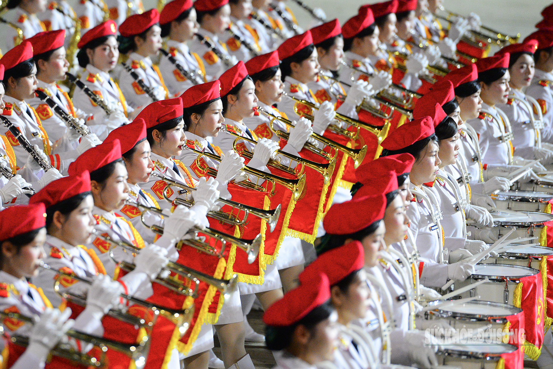 Hình ảnh ấn tượng buổi sơ duyệt diễu binh, diễu hành trên Quảng trường Ba Đình- Ảnh 9. Hình ảnh ấn tượng buổi sơ duyệt diễu binh, diễu hành trên Quảng trường Ba Đình- Ảnh 9.