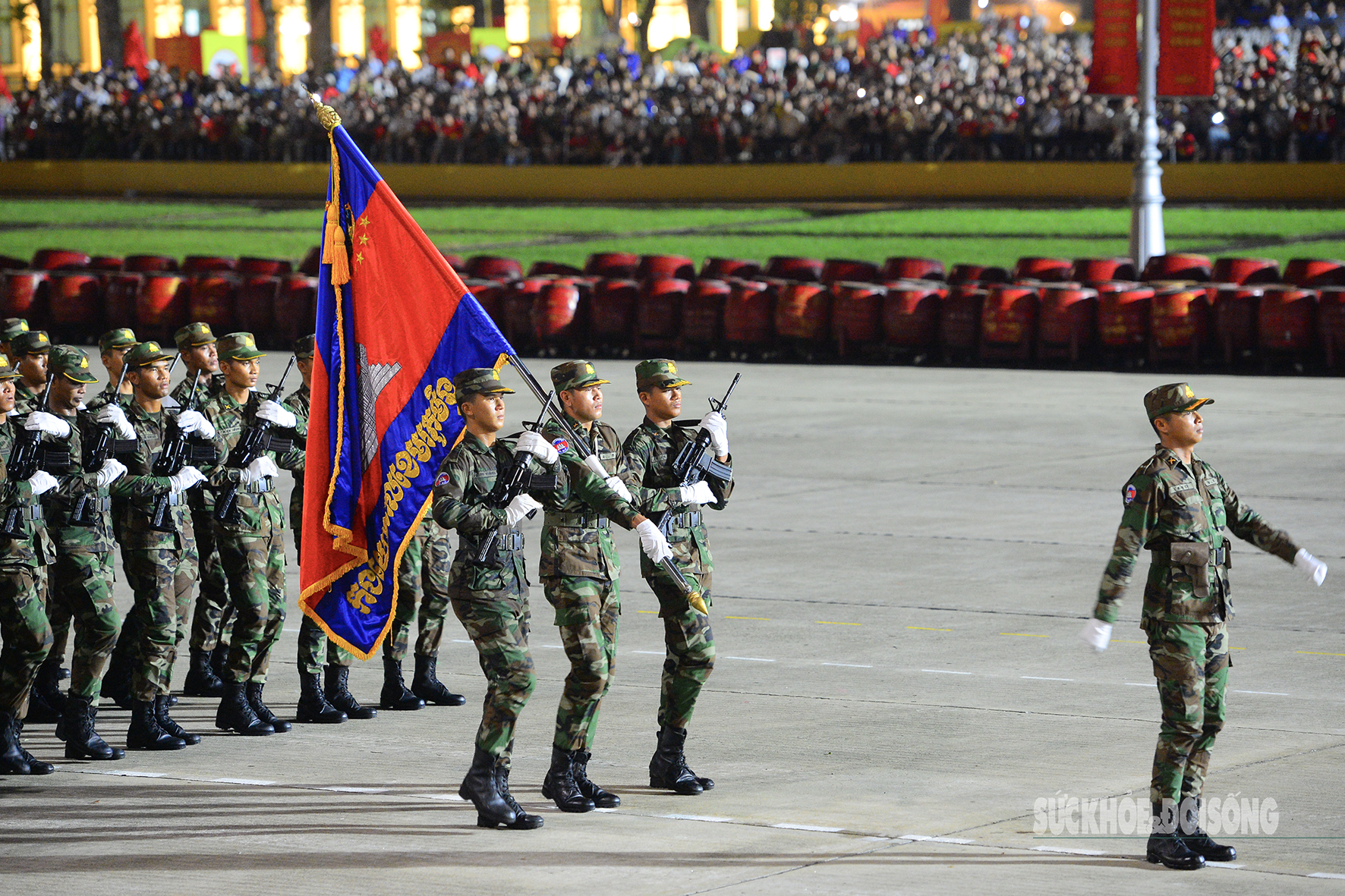 Hình ảnh ấn tượng buổi sơ duyệt diễu binh, diễu hành trên Quảng trường Ba Đình- Ảnh 11. Hình ảnh ấn tượng buổi sơ duyệt diễu binh, diễu hành trên Quảng trường Ba Đình- Ảnh 11.
