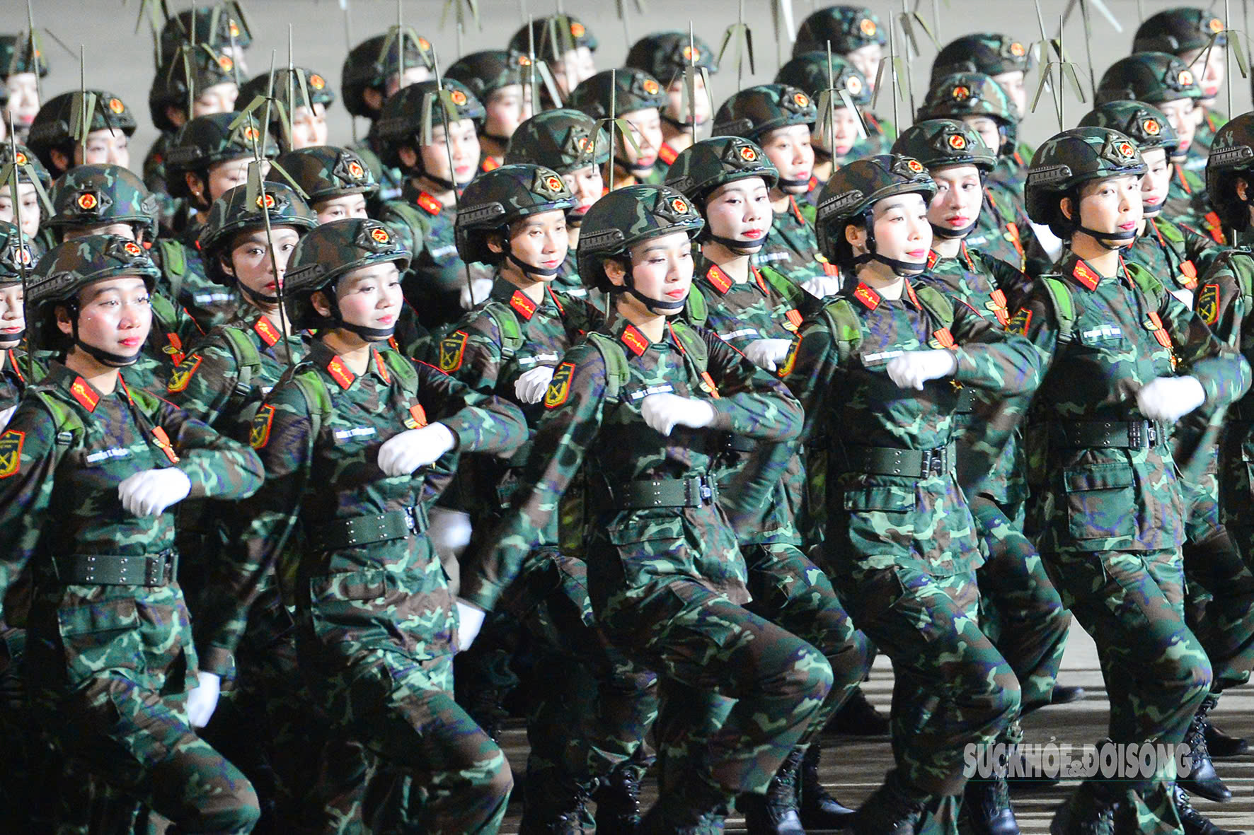 Ngắm các khối nữ chiến sĩ trước ngày tổng duyệt diễu binh, diễu hành- Ảnh 7. Ngắm các khối nữ chiến sĩ trước ngày tổng duyệt diễu binh, diễu hành- Ảnh 7.
