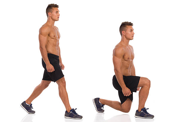 6 bài tập đứng tốt nhất giúp ngăn ngừa mất cơ sau 40 tuổi- Ảnh 3. 340+ Split Squat Exercise Stock Photos, Pictures & Royalty-Free Images - iStock | Lateral lunge