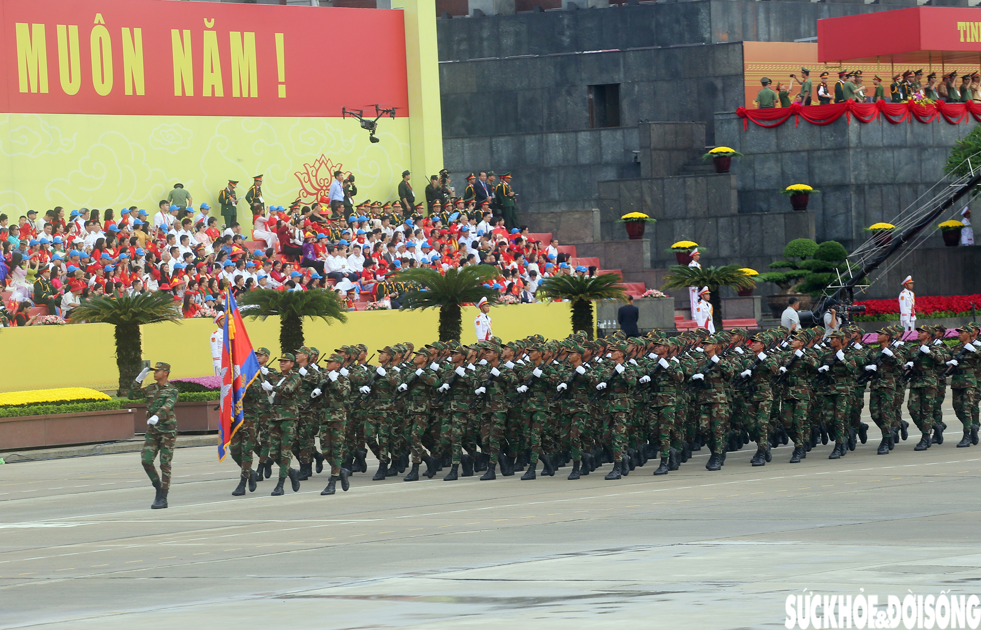 Ngắm trọn 4 khối quân đội Trung Quốc, Nga, Lào, Campuchia tham gia diễu binh, diễu hành- Ảnh 9. Ngắm trọn 4 khối quân đội Trung Quốc, Nga, Lào, Campuchia tham gia diễu binh, diễu hành- Ảnh 9.