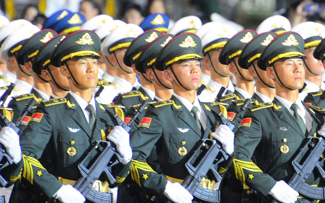 Ngắm trọn 4 khối quân đội Trung Quốc, Nga, Lào, Campuchia tham gia diễu binh, diễu hành