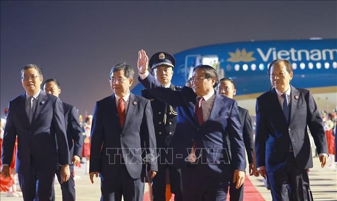 Thủ tướng Phạm Minh Chính tới Thiên Tân, bắt đầu chuyến công tác dự Hội nghị thượng đỉnh SCO 2025- Ảnh 4. Thủ tướng Phạm Minh Chính tới Thiên Tân, bắt đầu chuyến công tác dự Hội nghị thượng đỉnh SCO 2025- Ảnh 4.