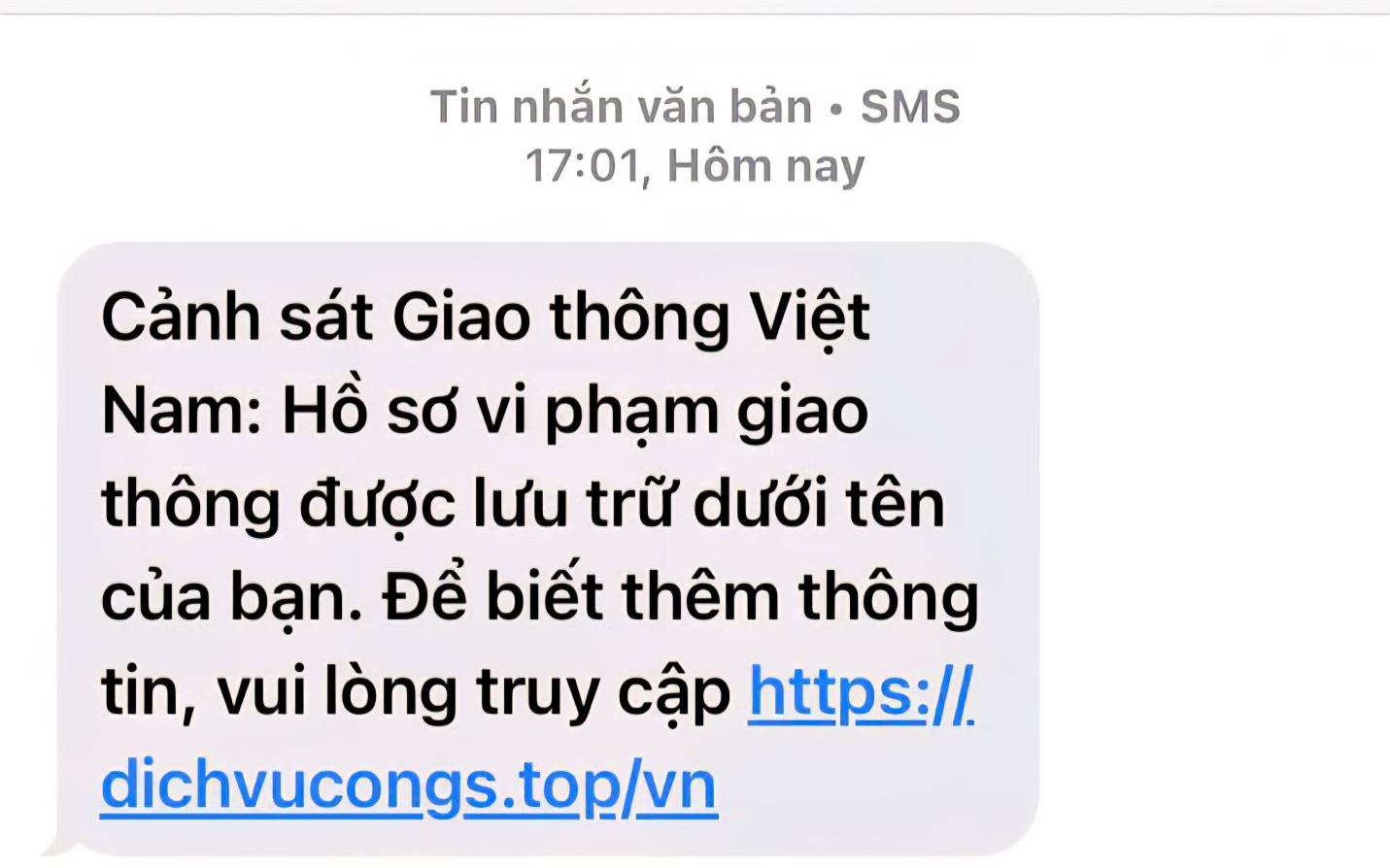 Cảnh báo thủ đoạn lừa đảo nộp phạt giao thông qua Cổng Dịch vụ công Quốc gia