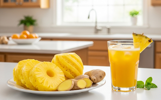 3 thay đổi bất ngờ của cơ thể khi ăn dứa thường xuyên- Ảnh 3. 6 lý do nên uống nước ép dứa gừng để làm sạch ruột