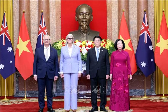 Chủ tịch nước Lương Cường chủ trì lễ đón cấp Nhà nước Toàn quyền Australia- Ảnh 12.