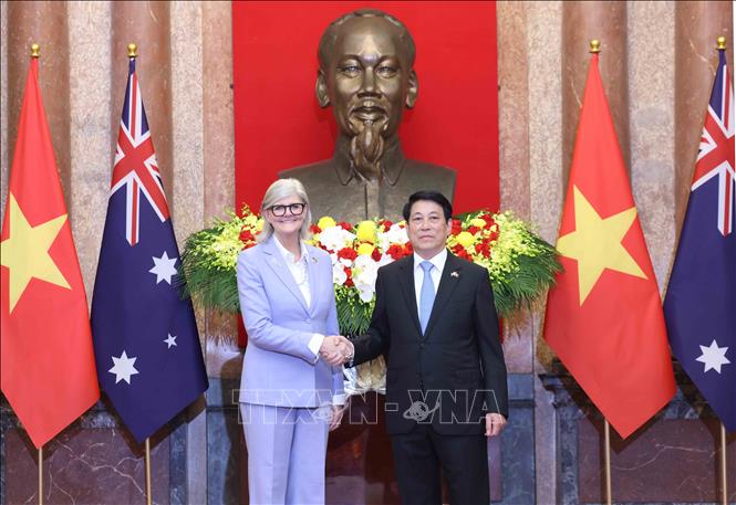 Chủ tịch nước Lương Cường chủ trì lễ đón cấp Nhà nước Toàn quyền Australia- Ảnh 11.