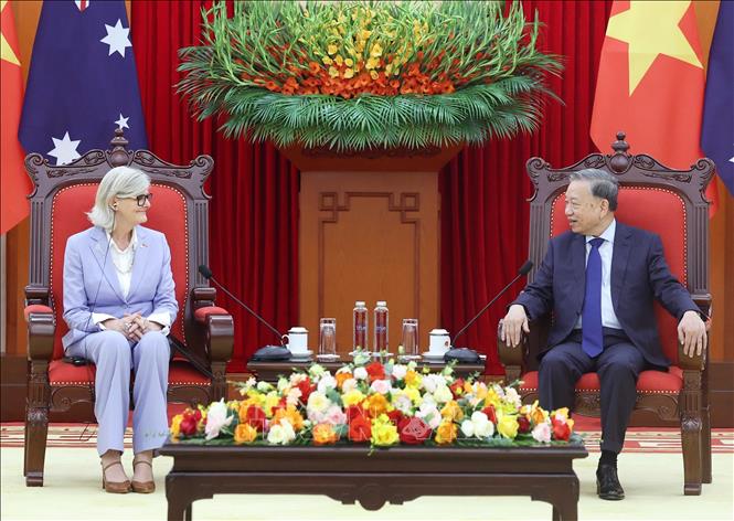 Tổng Bí thư Tô Lâm tiếp Toàn quyền Australia- Ảnh 3. Tổng Bí thư Tô Lâm tiếp Toàn quyền Australia- Ảnh 3.