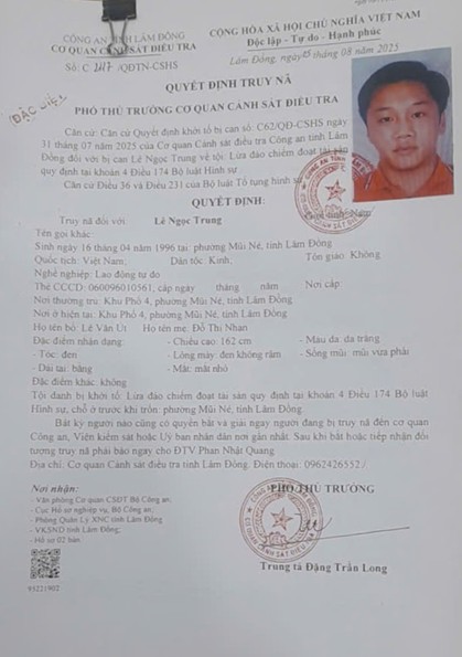 Truy nã đặc biệt nhân viên ngân hàng lừa đảo chiếm đoạt hơn 22 tỷ đồng- Ảnh 1.