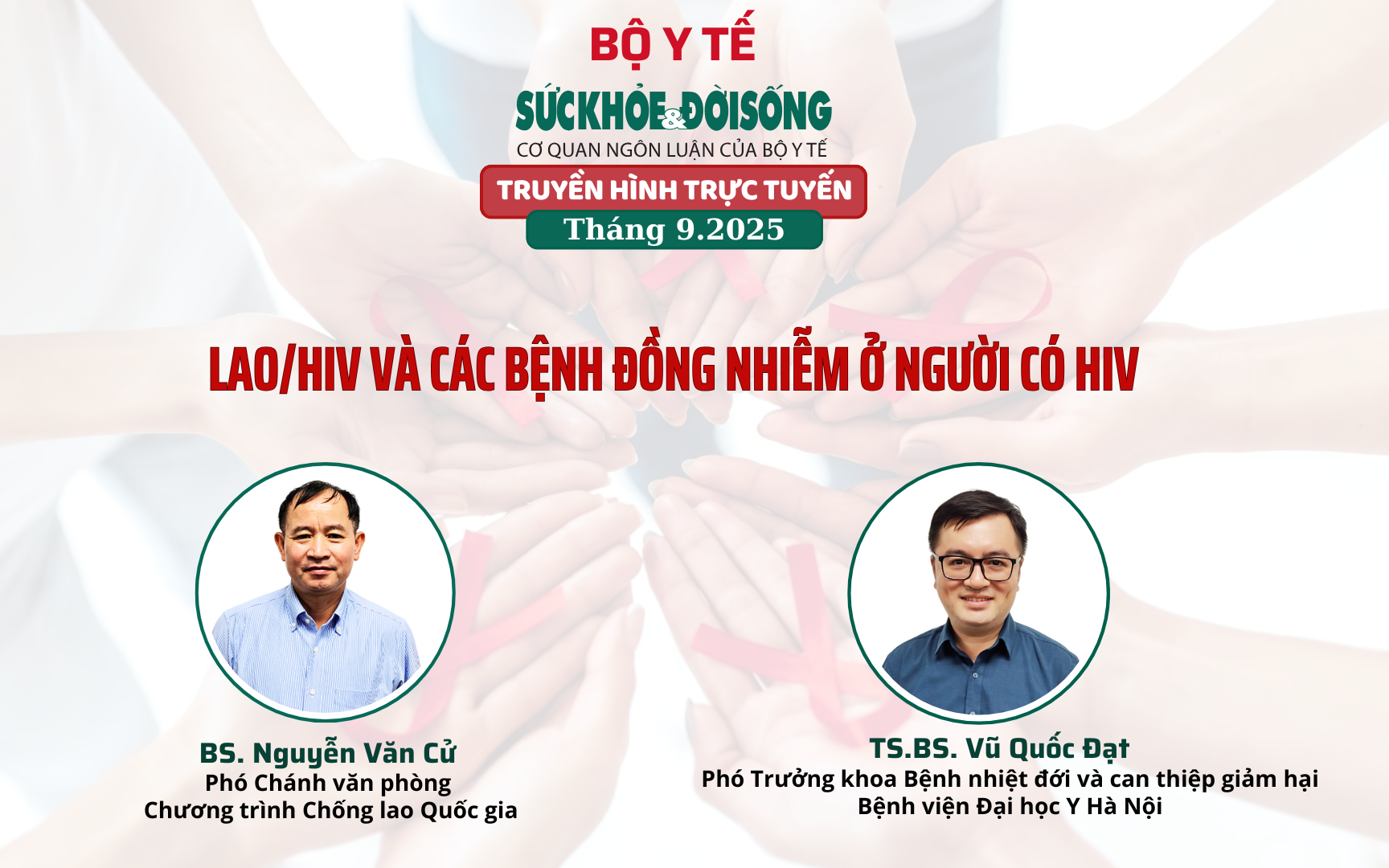 Truyền hình trực tuyến: Lao/HIV và các bệnh đồng nhiễm ở người có HIV