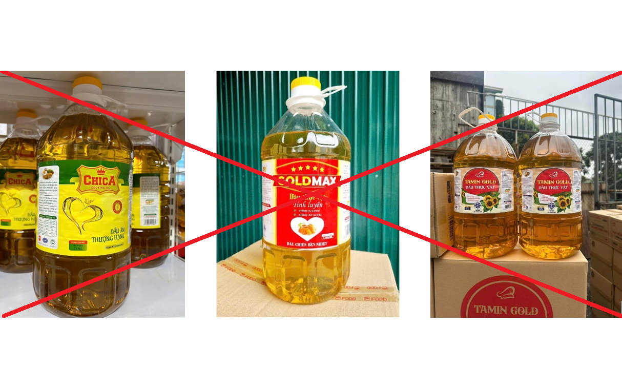 Phát hiện 6 loại dầu thực vật kém chất lượng, hàng giả, đã phân phối nhiều nơi- Ảnh 2.