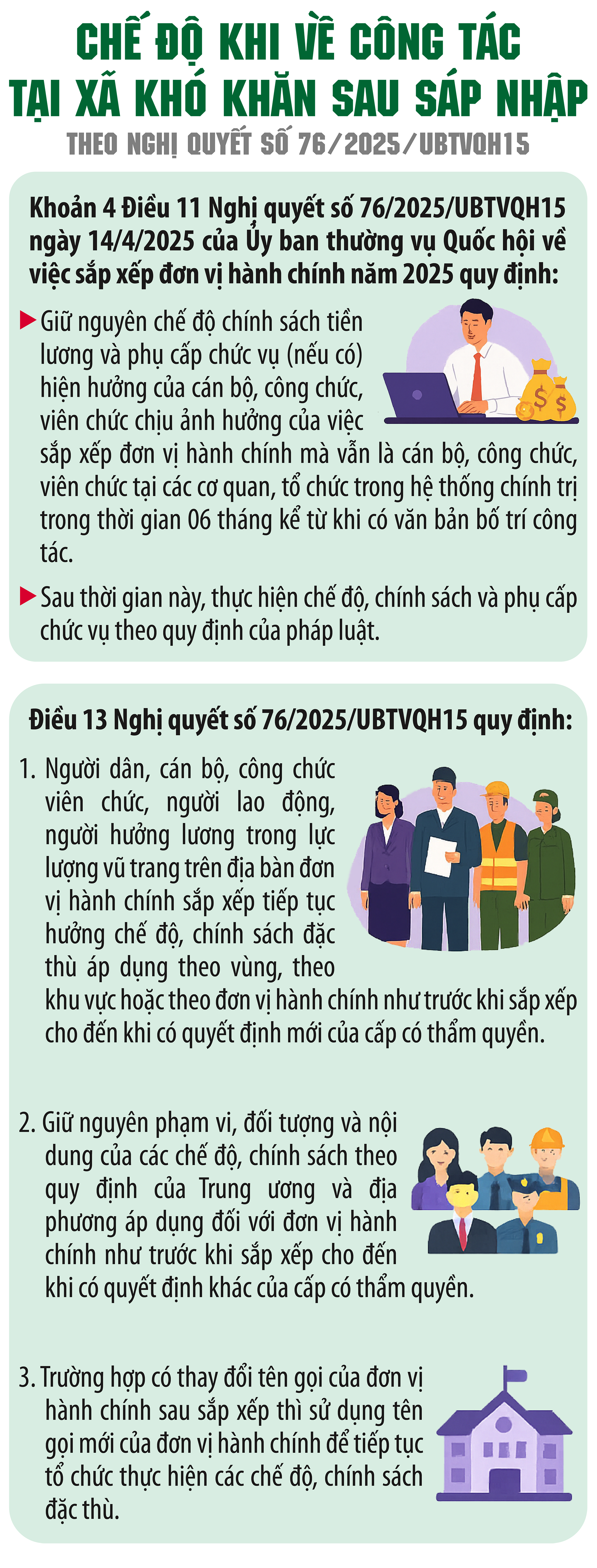 Chế độ khi về công tác tại xã khó khăn sau sáp nhập- Ảnh 1.