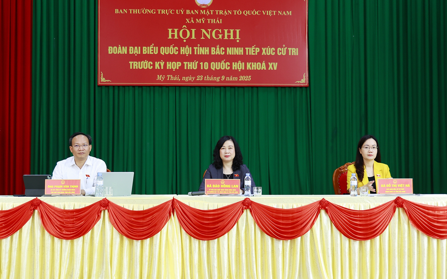 Bộ trưởng Bộ Y tế Đào Hồng Lan cùng đoàn ĐBQH Bắc Ninh tiếp xúc cử tri trước kỳ họp thứ 10, Quốc hội khoá XV