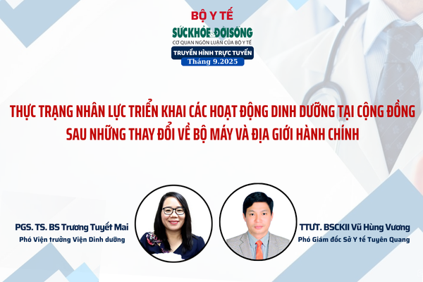Truyền hình trực tuyến: 'Thực trạng nhân lực triển khai các hoạt động dinh dưỡng tại cộng đồng sau những thay đổi về bộ máy và địa giới hành chính'- Ảnh 1.