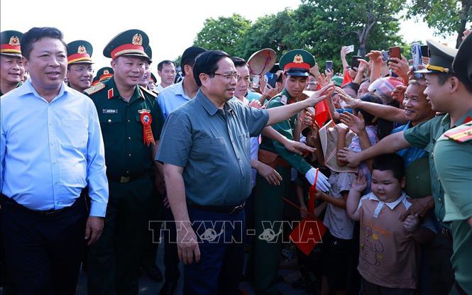 Thủ tướng Phạm Minh Chính dự lễ khánh thành cầu Phong Châu mới