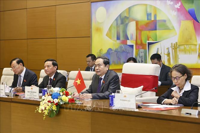 Chủ tịch Quốc hội đón, hội đàm với Chủ tịch Duma Quốc gia Quốc hội Liên bang Nga- Ảnh 5.