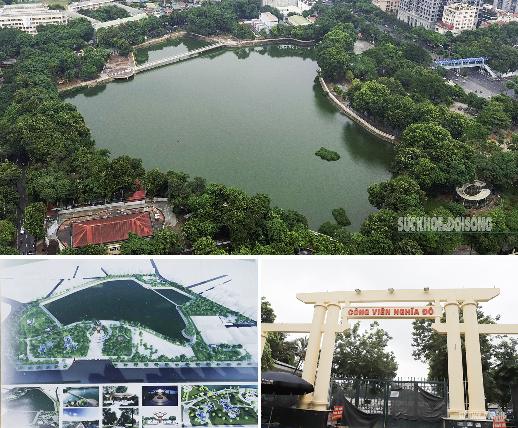 Hà Nội có thêm cầu đi bộ hình cây đàn giữa hồ- Ảnh 1.